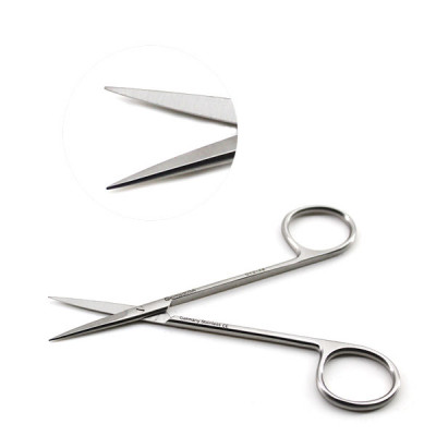 Iris Scissors 4 1/2 inch Straight with Blunt Tips