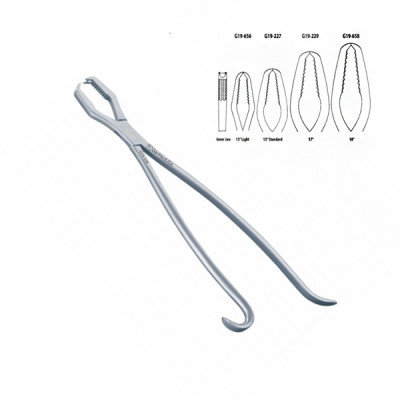 Lane Bone Holding Forceps 17 inch Plain
