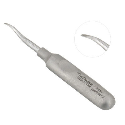 Winged Elevator Back Bend Tip 1.5mm 4 1/2`` Mini Handle