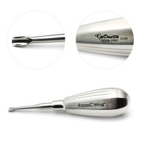 Winged Elevator 4mm Short Handle Curved